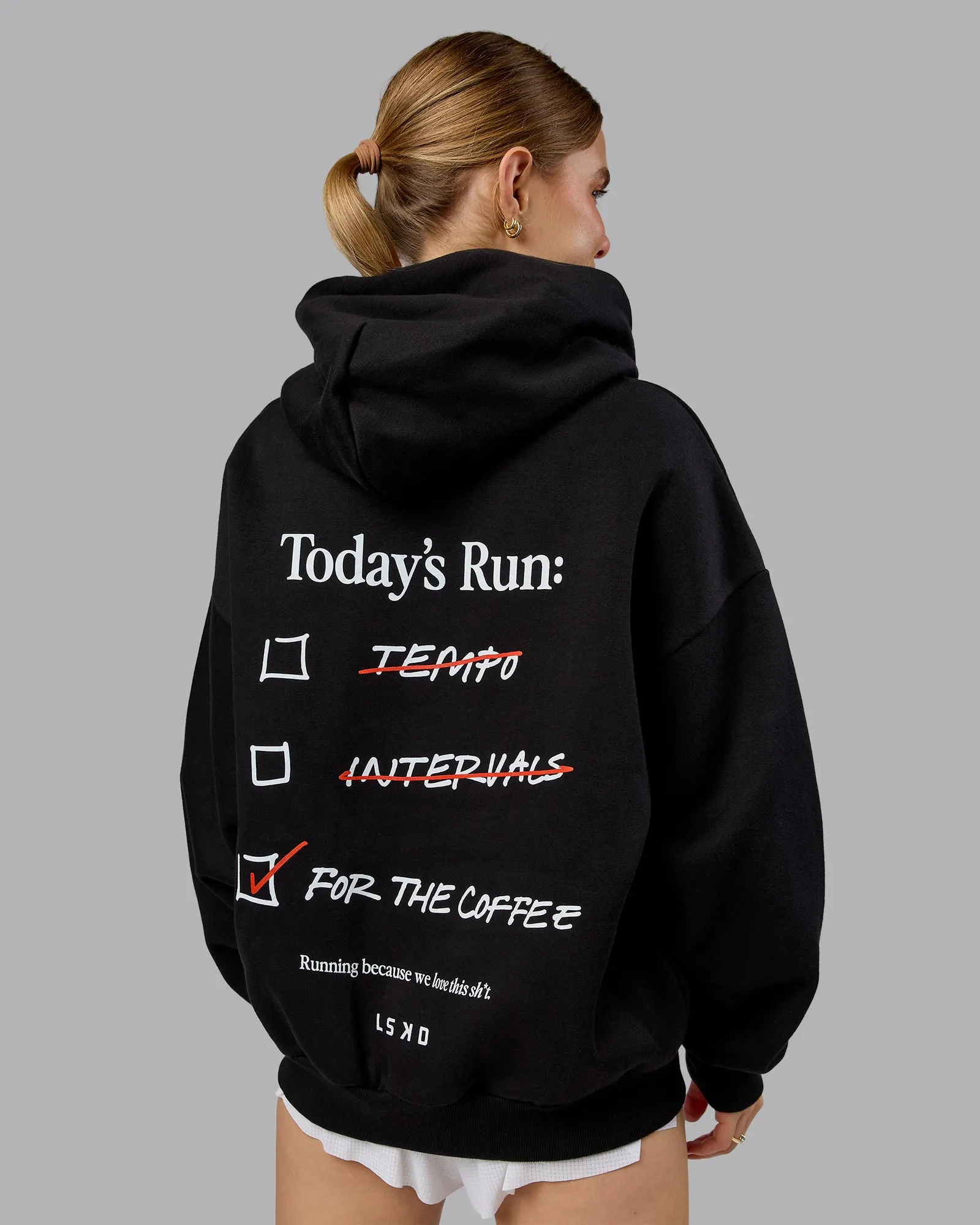 Checklist Oversized Hoodie - Black sold by LSKD product image thumbnail 2