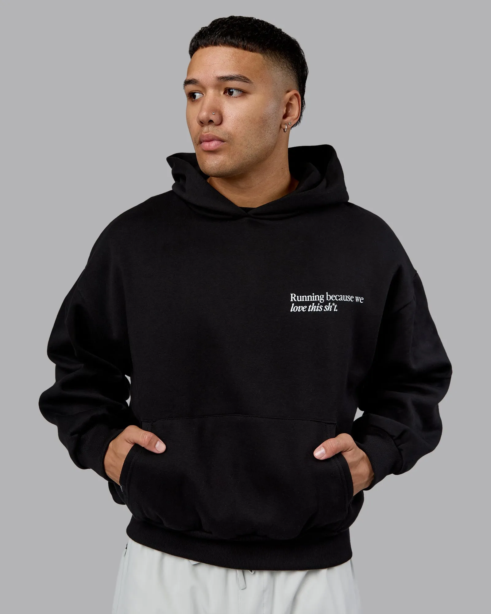 Checklist Oversized Hoodie - Black sold by LSKD product image thumbnail 3