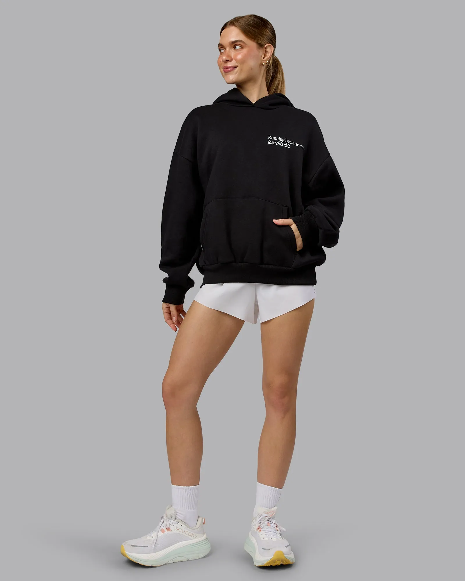 Checklist Oversized Hoodie - Black sold by LSKD product image thumbnail 5