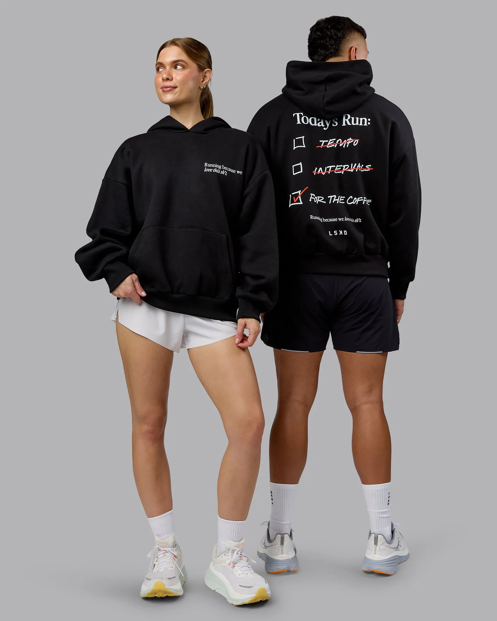 Checklist Oversized Hoodie - Black sold by LSKD