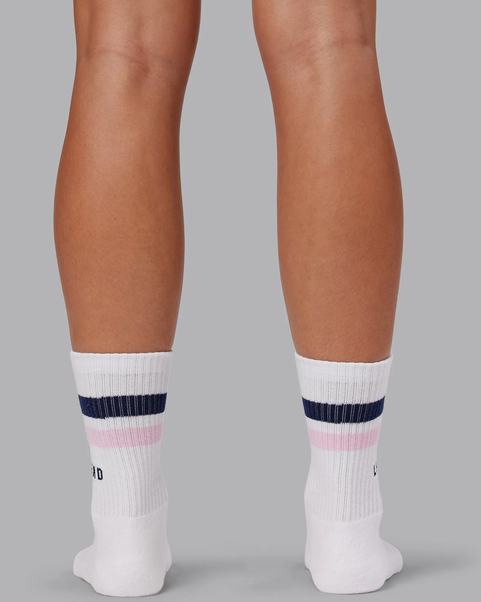 Heritage Crew Sock - White-Future Navy sold by LSKD product image thumbnail 4