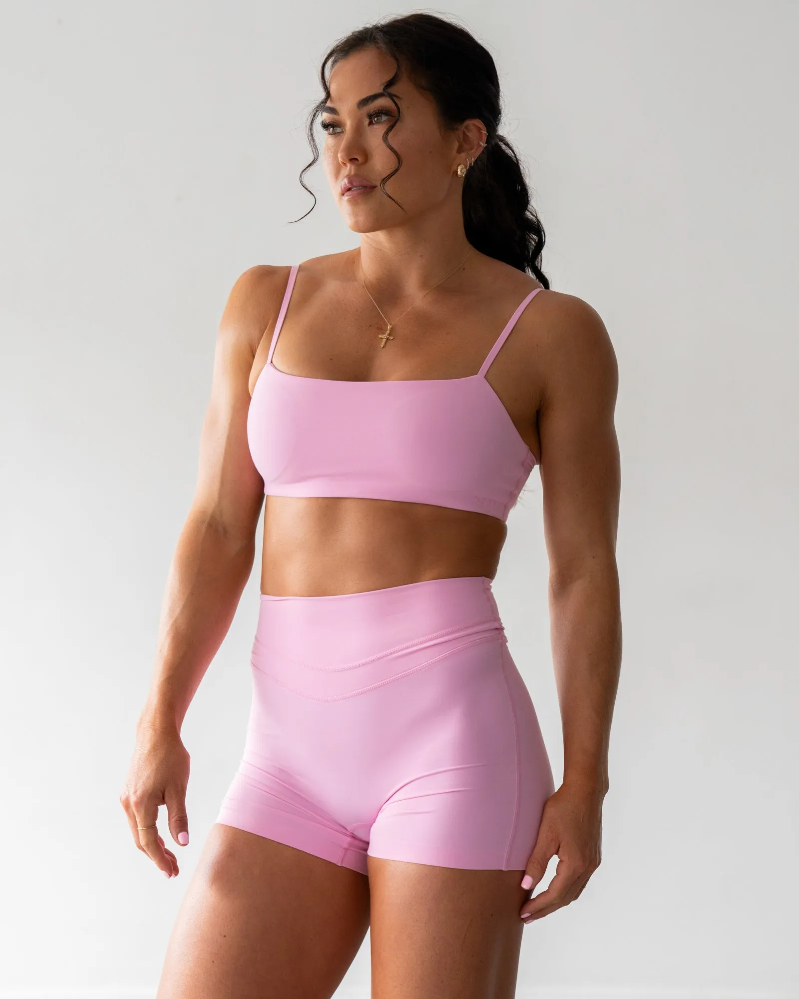 Rebel Heart Sports Bra - Pink Frosting sold by LSKD product image thumbnail 2