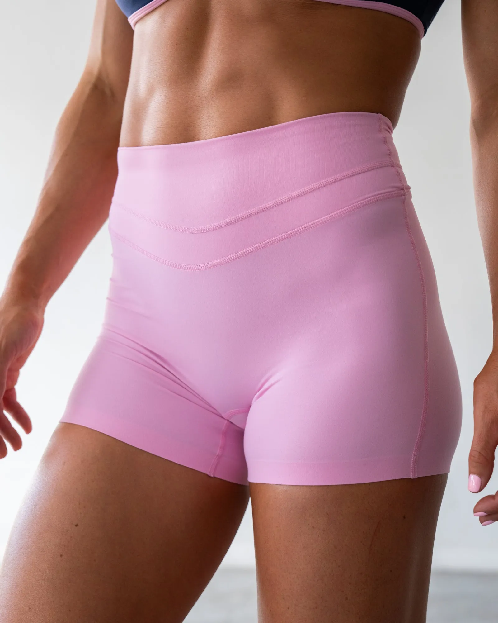 Enhance Ultra High-Rise 4" Short - Pink Frosting sold by LSKD product image thumbnail 2