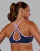 Love Her Wild Sports Bra - Future Navy-Pink Frosting sold by LSKD