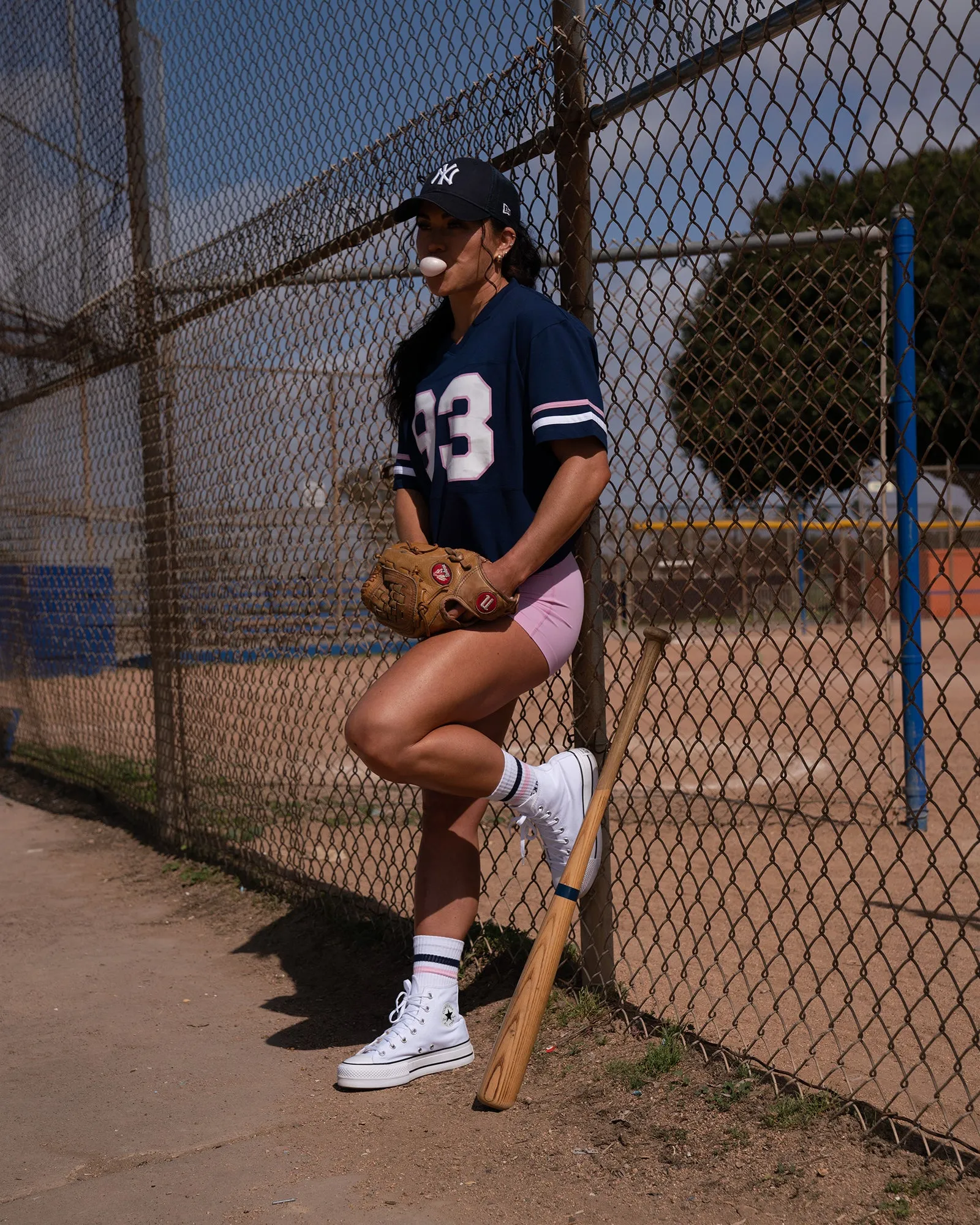 Fearless FLXCotton Tee - Future Navy-Pink Frosting sold by LSKD product image thumbnail 4