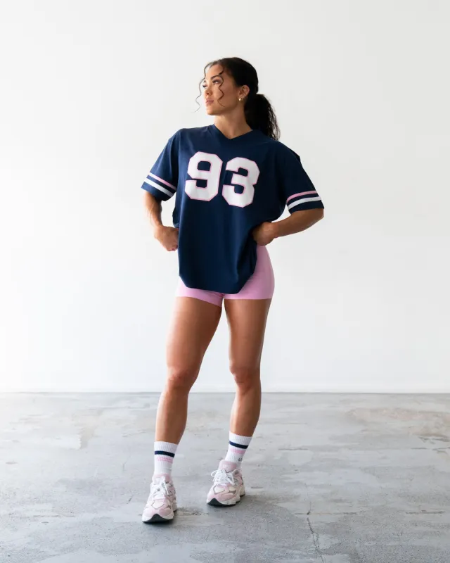 Fearless FLXCotton Tee - Future Navy-Pink Frosting sold by LSKD