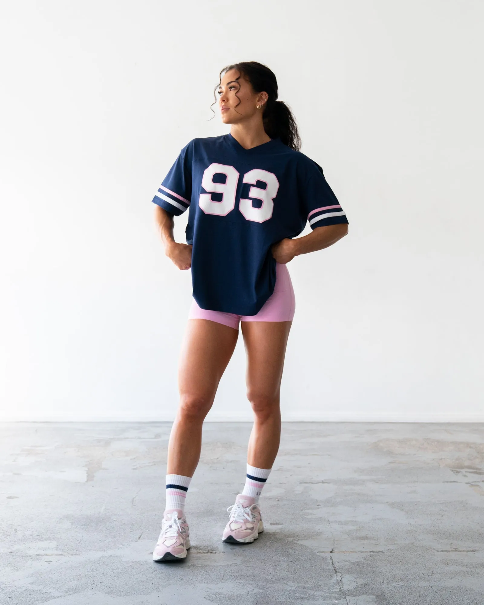 Fearless FLXCotton Tee - Future Navy-Pink Frosting sold by LSKD