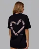 Love The Process FLXCotton Oversize Tee - Black-Peach Fuzz sold by LSKD