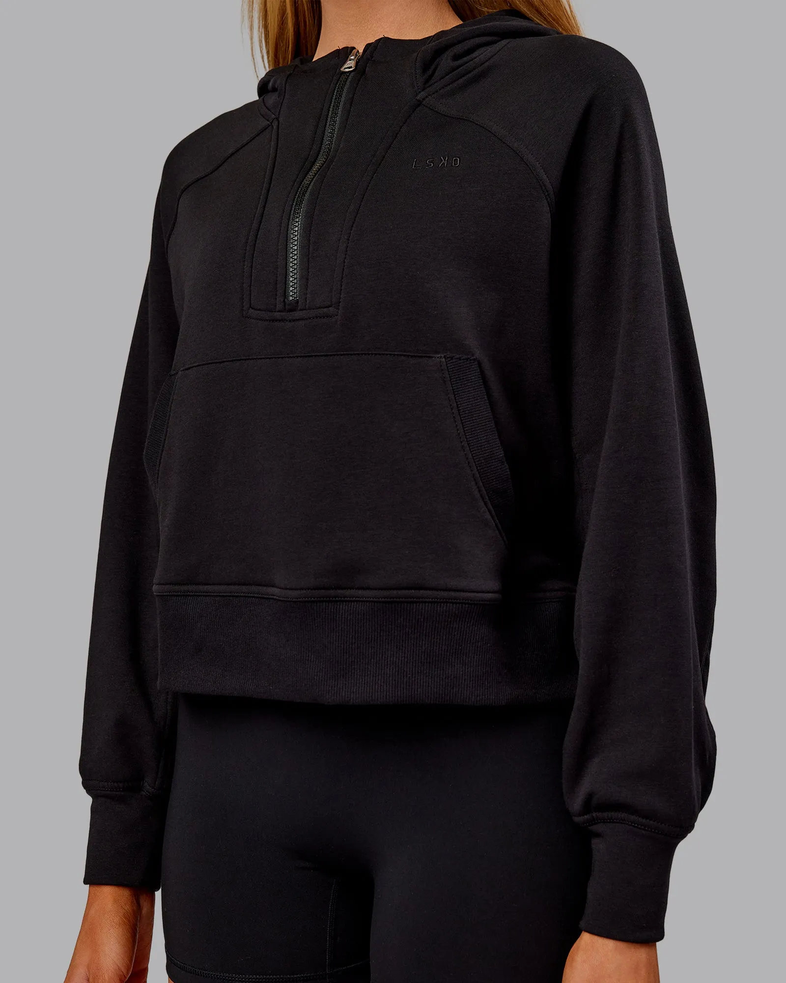 Pursue Mid-Weight Hoodie - Black sold by LSKD product image thumbnail 4