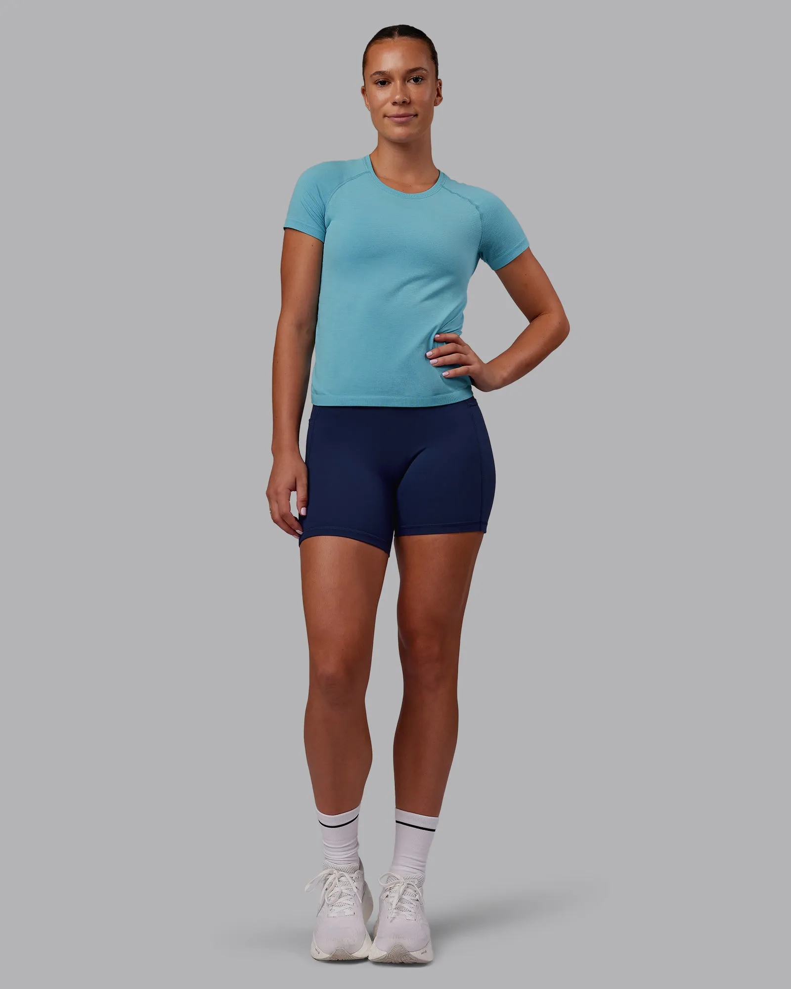 AeroFLX+ Seamless Tee - Retro Blue/Retro Blue sold by LSKD product image thumbnail 2