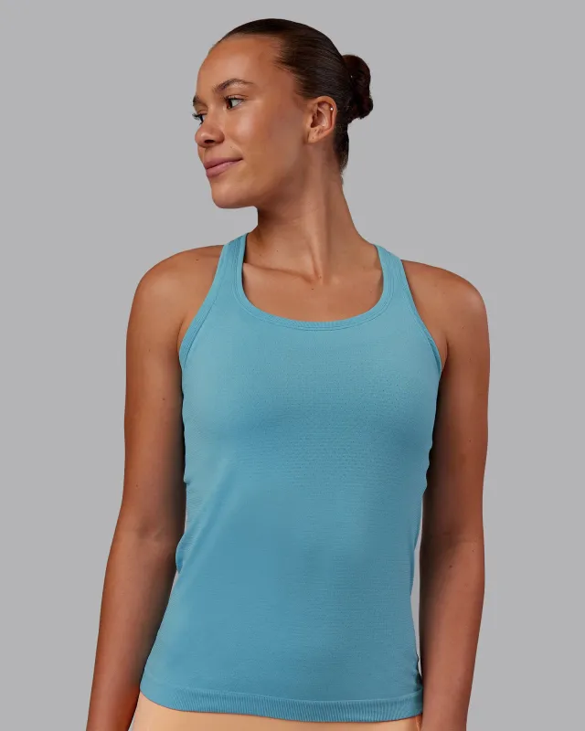 AeroFLX+ Seamless Tank - Retro Blue/Retro Blue sold by LSKD