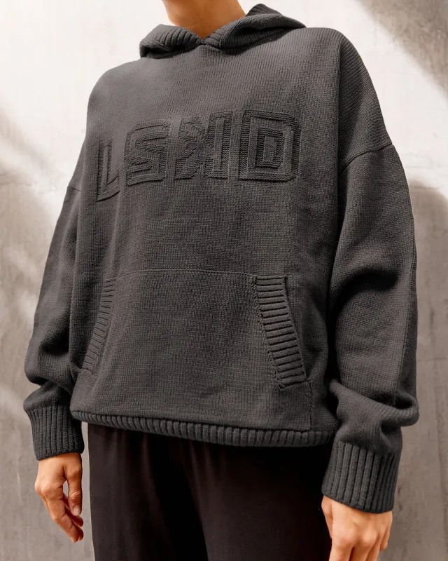 All Day Active Knitted Hoodie - Dark Storm sold by LSKD