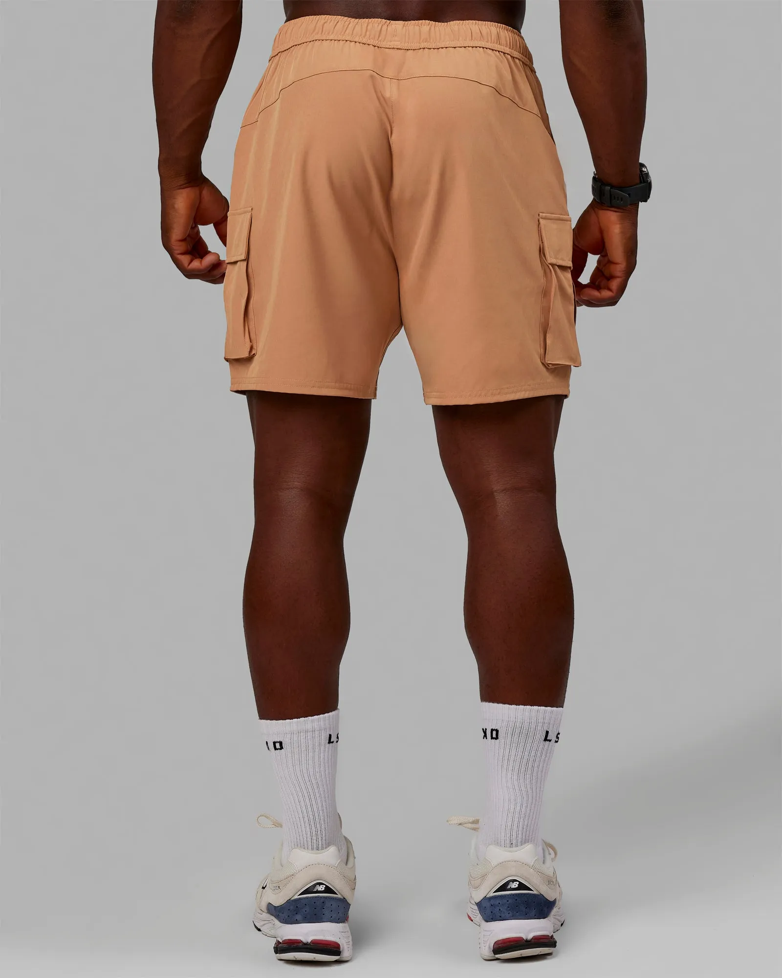 Energy Stretch 6" Performance Cargo Short - Latte sold by LSKD product image thumbnail 4