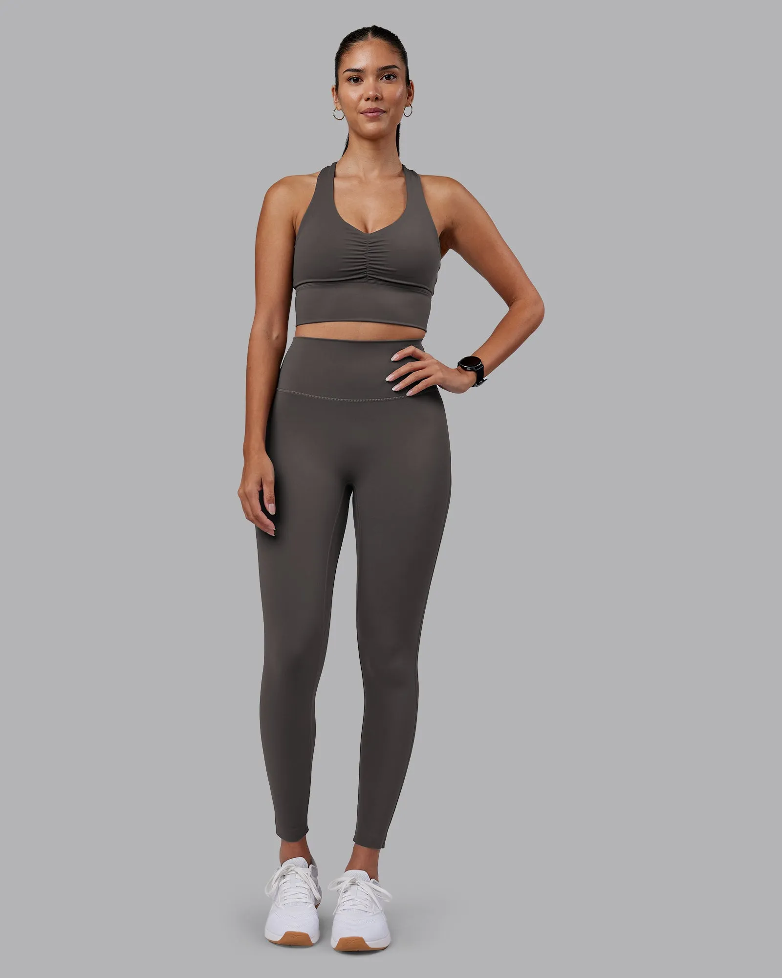 Evoke Longline Sports Bra - Dark Storm sold by LSKD product image thumbnail 5