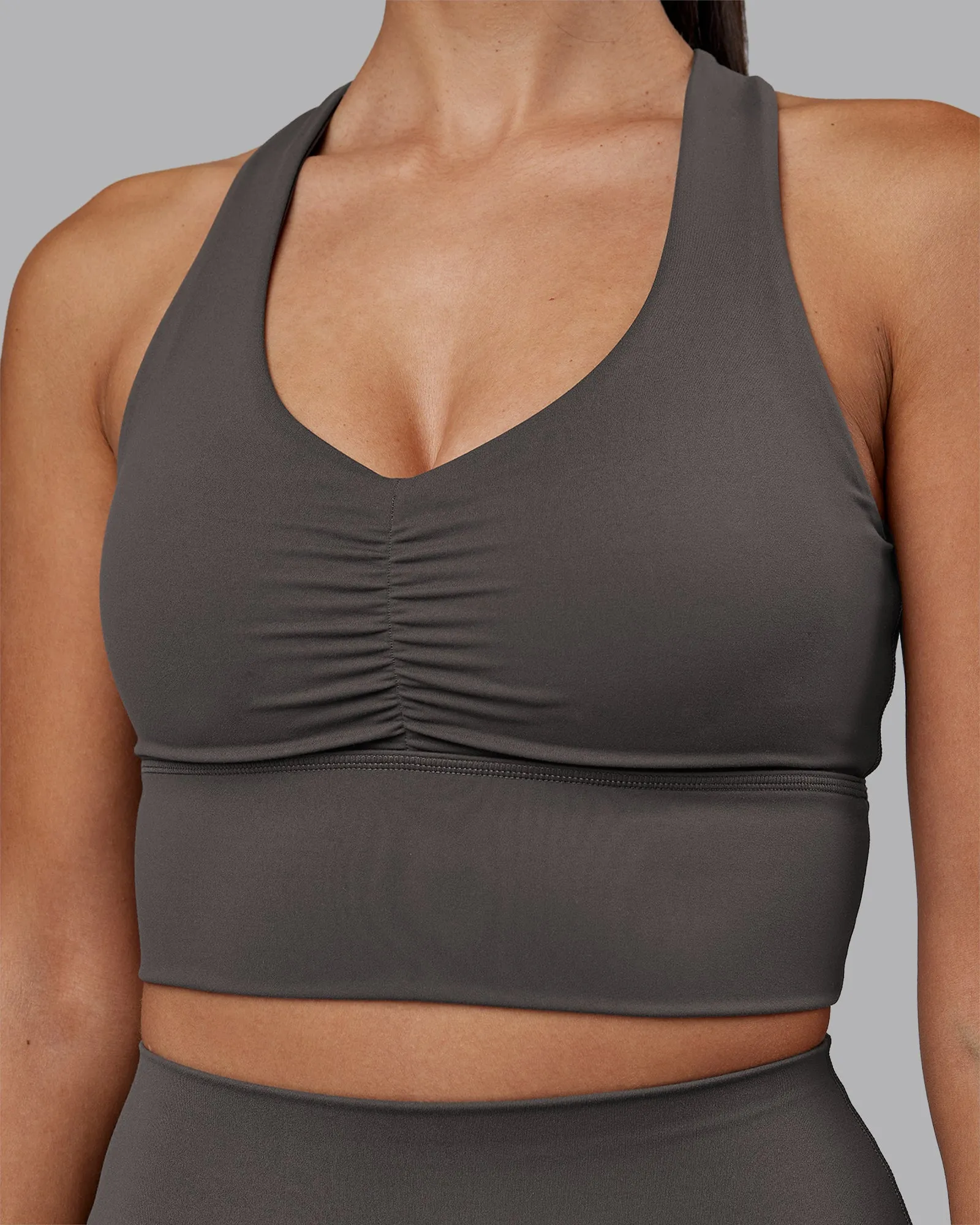 Evoke Longline Sports Bra - Dark Storm sold by LSKD product image thumbnail 4