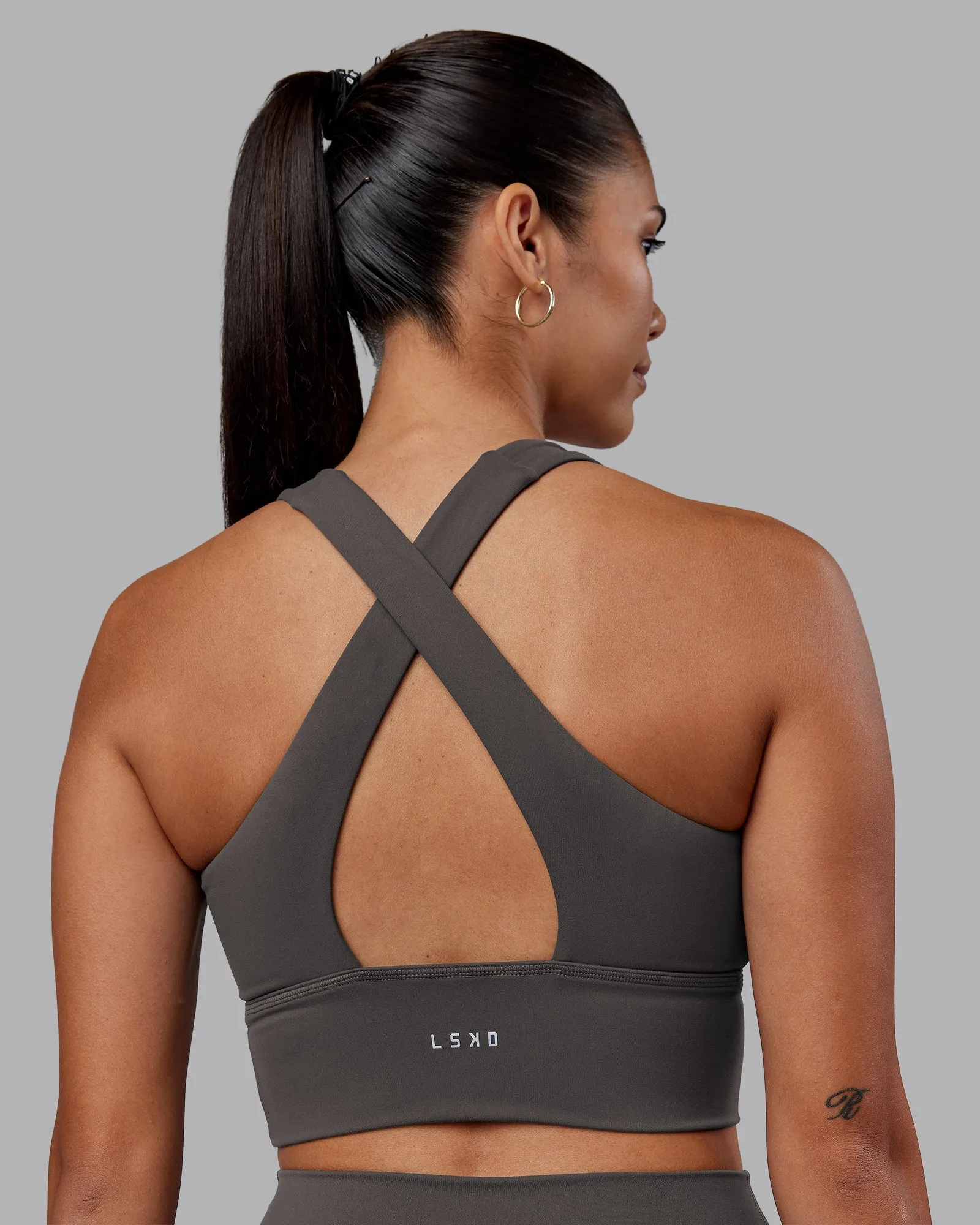 Evoke Longline Sports Bra - Dark Storm sold by LSKD product image thumbnail 2