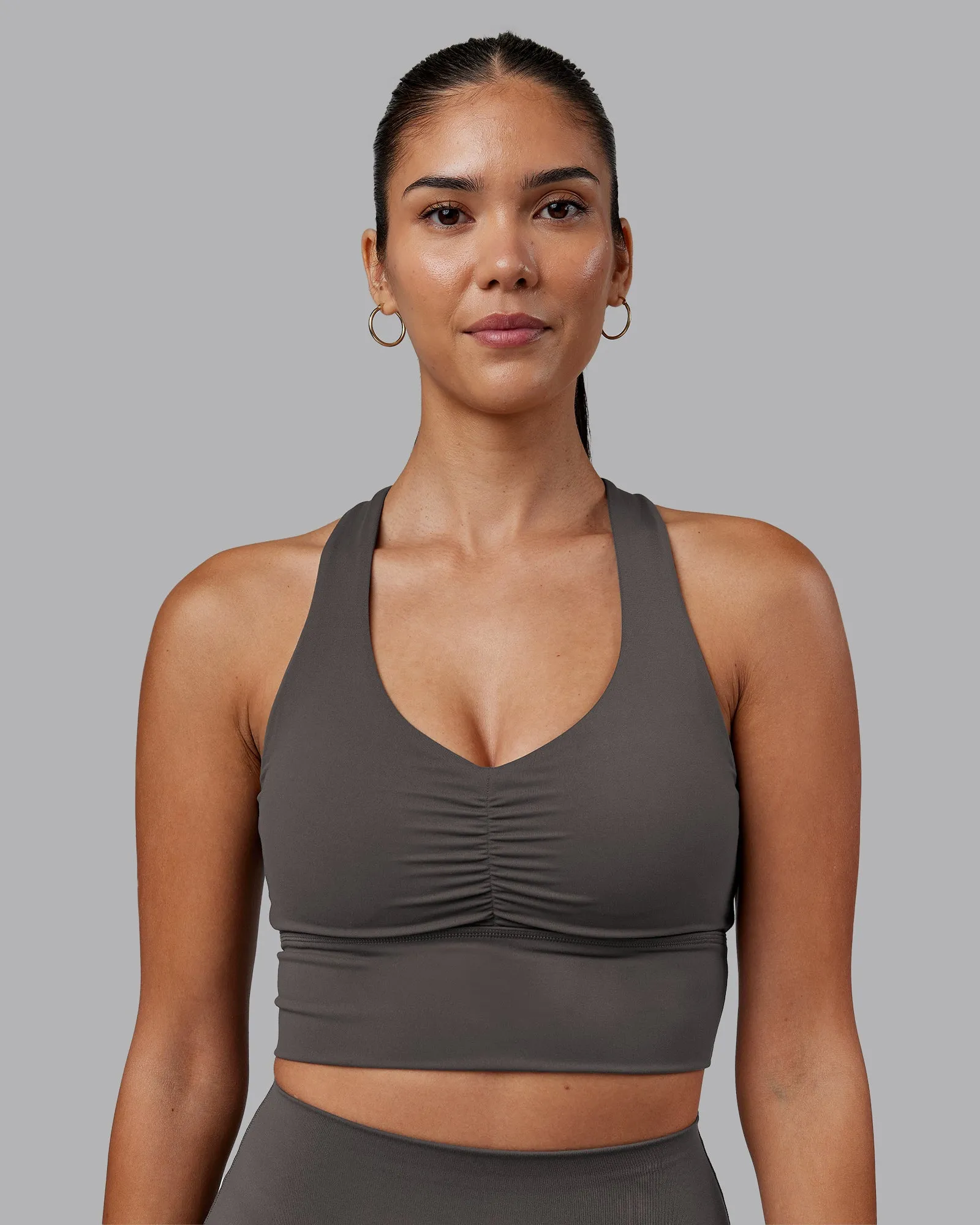 Evoke Longline Sports Bra - Dark Storm sold by LSKD