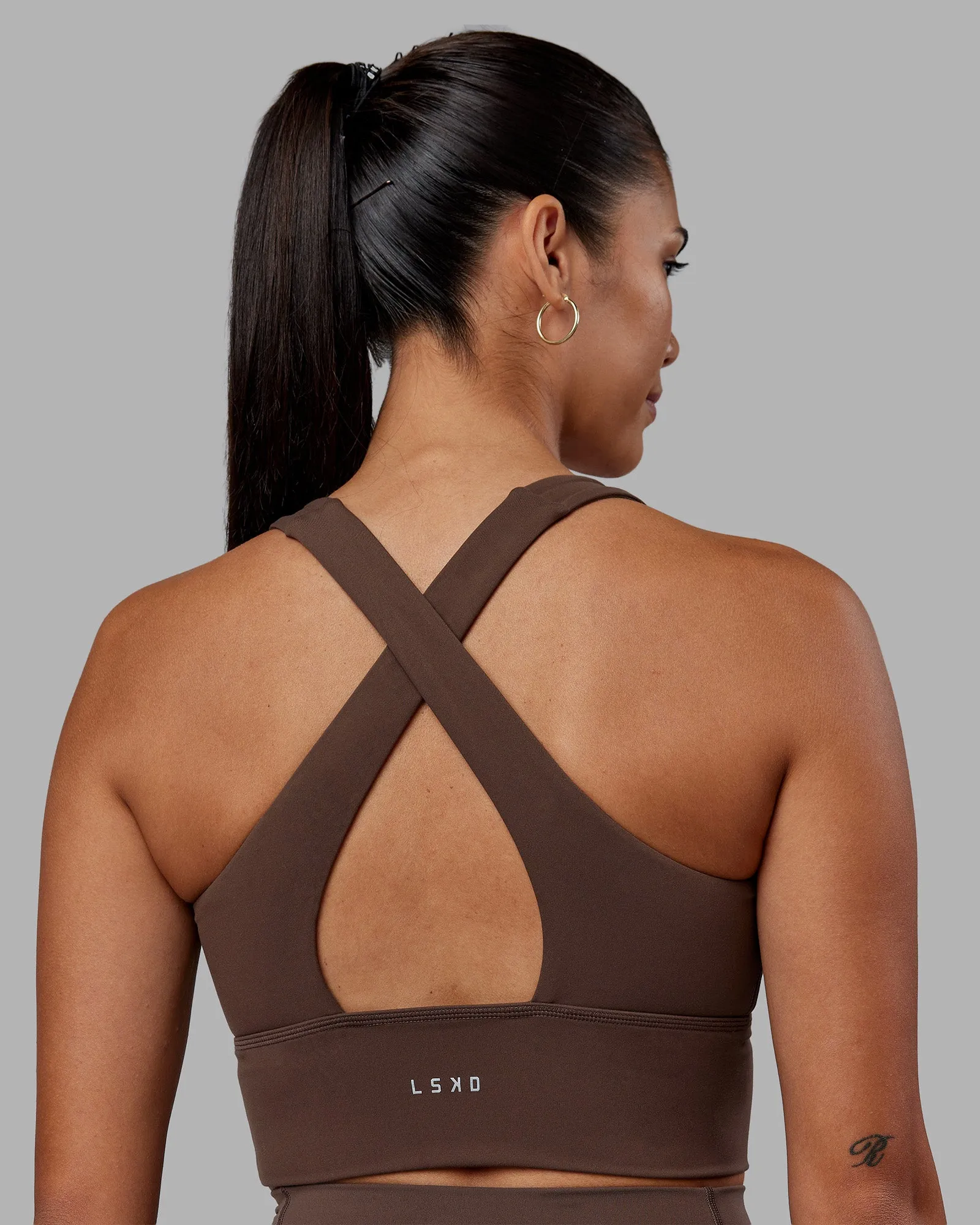 Evoke Longline Sports Bra - Chocolate Martini sold by LSKD product image thumbnail 2