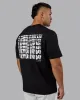 On Repeat FLXCotton Oversized Tee - Black-White sold by LSKD