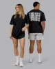 On Repeat FLXCotton Oversized Tee - Black-White sold by LSKD