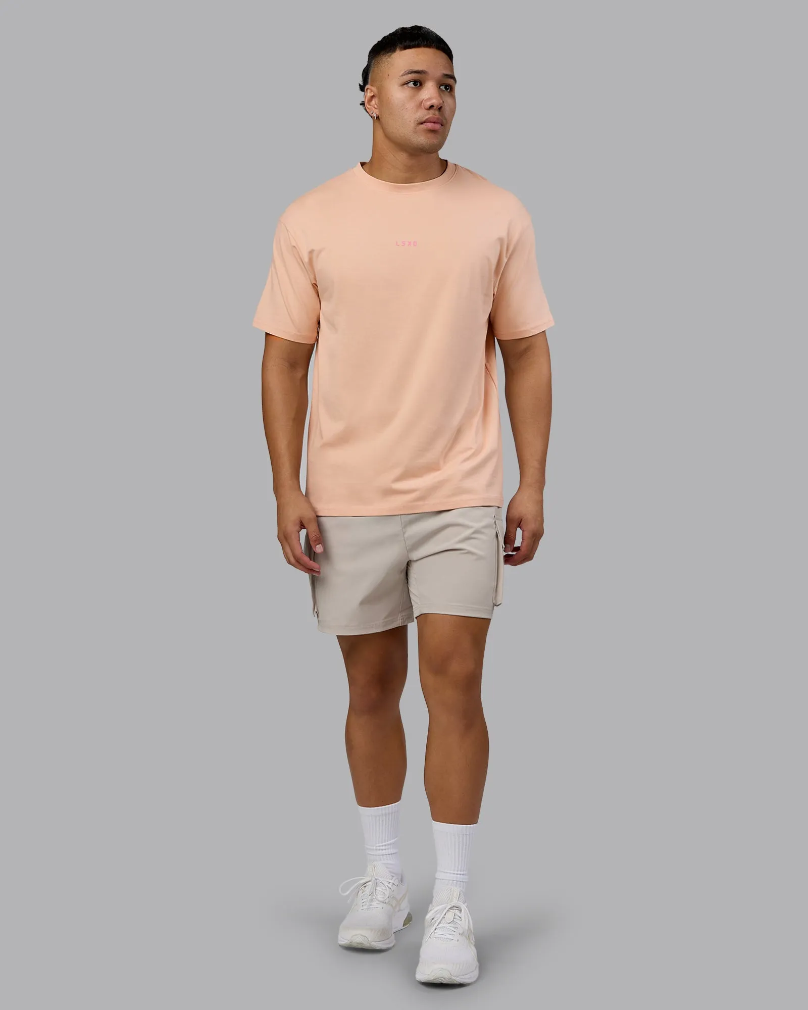 On Repeat FLXCotton Oversized Tee - Cameo Rose-Candy Pink sold by LSKD product image thumbnail 5