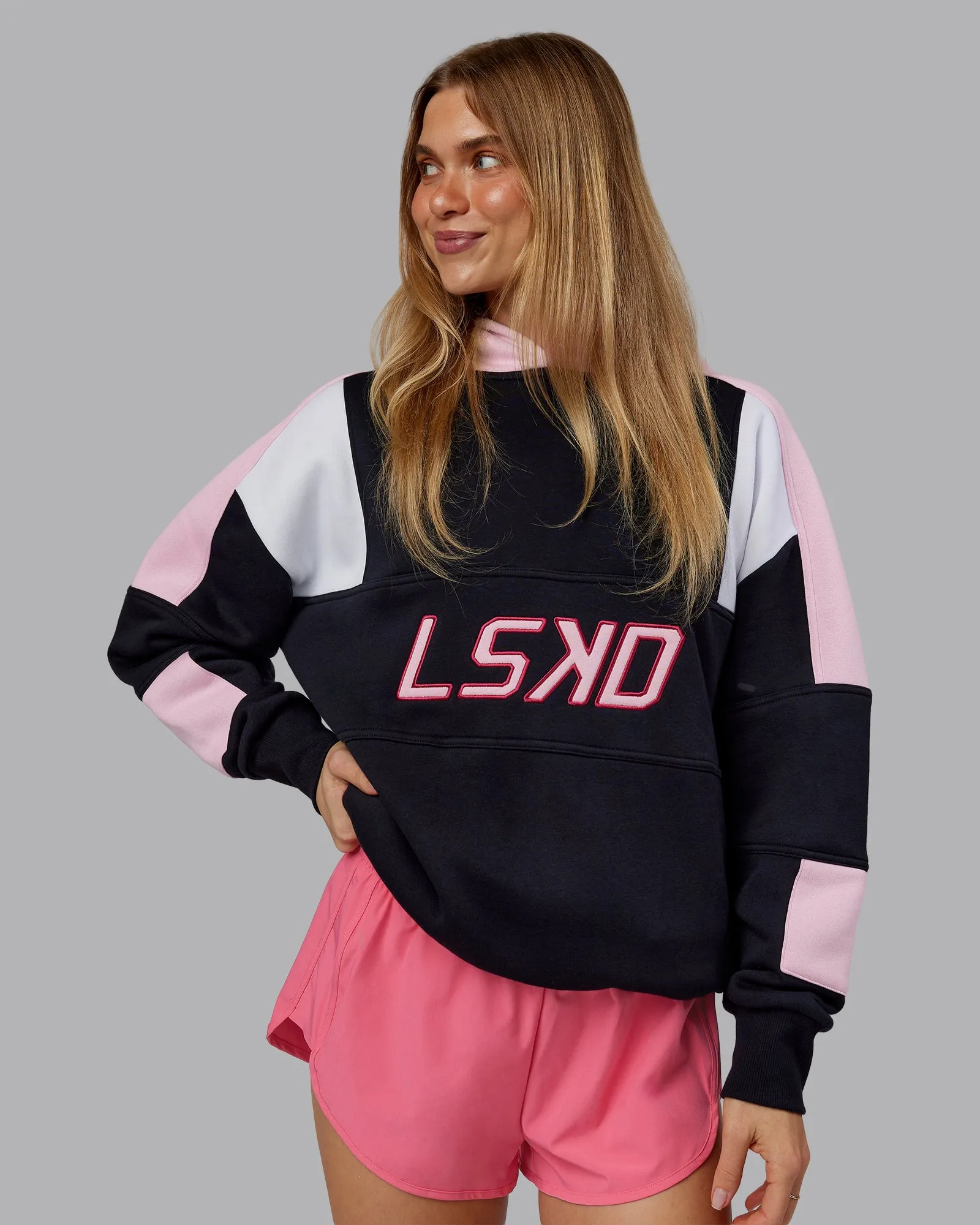 Slam Oversized Hoodie - Caviar-Light Bubblegum sold by LSKD product image thumbnail 2