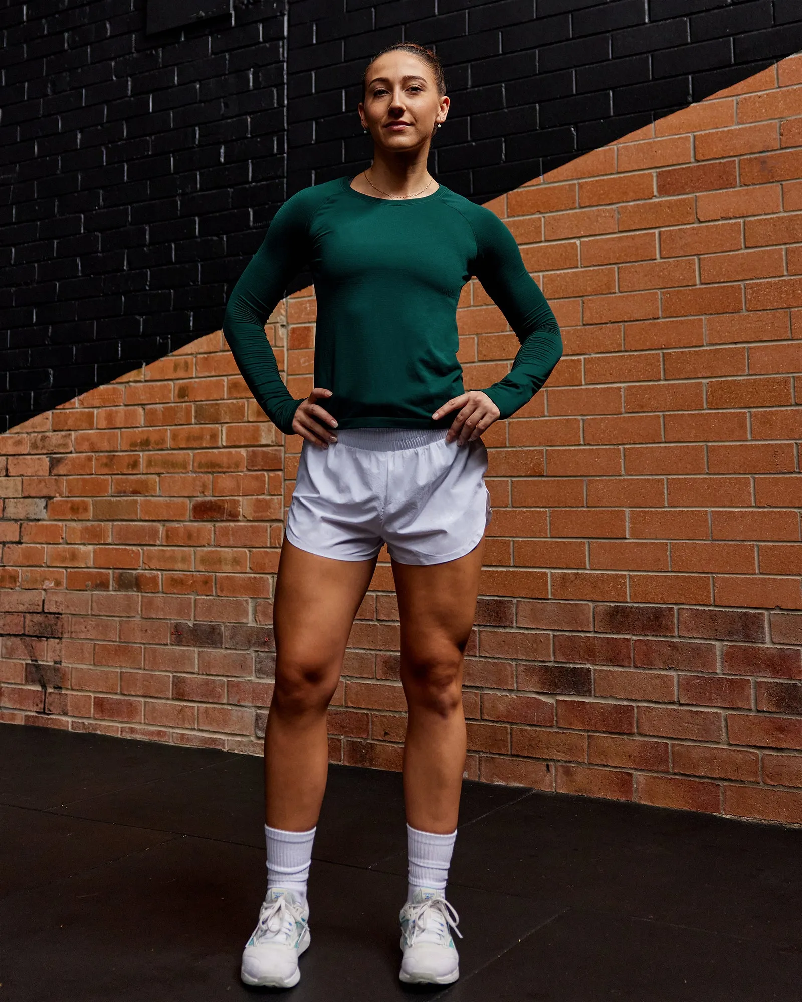 AeroFLX+ Seamless Long Sleeve Tee - Dark Moss/Dark Moss sold by LSKD product image thumbnail 4