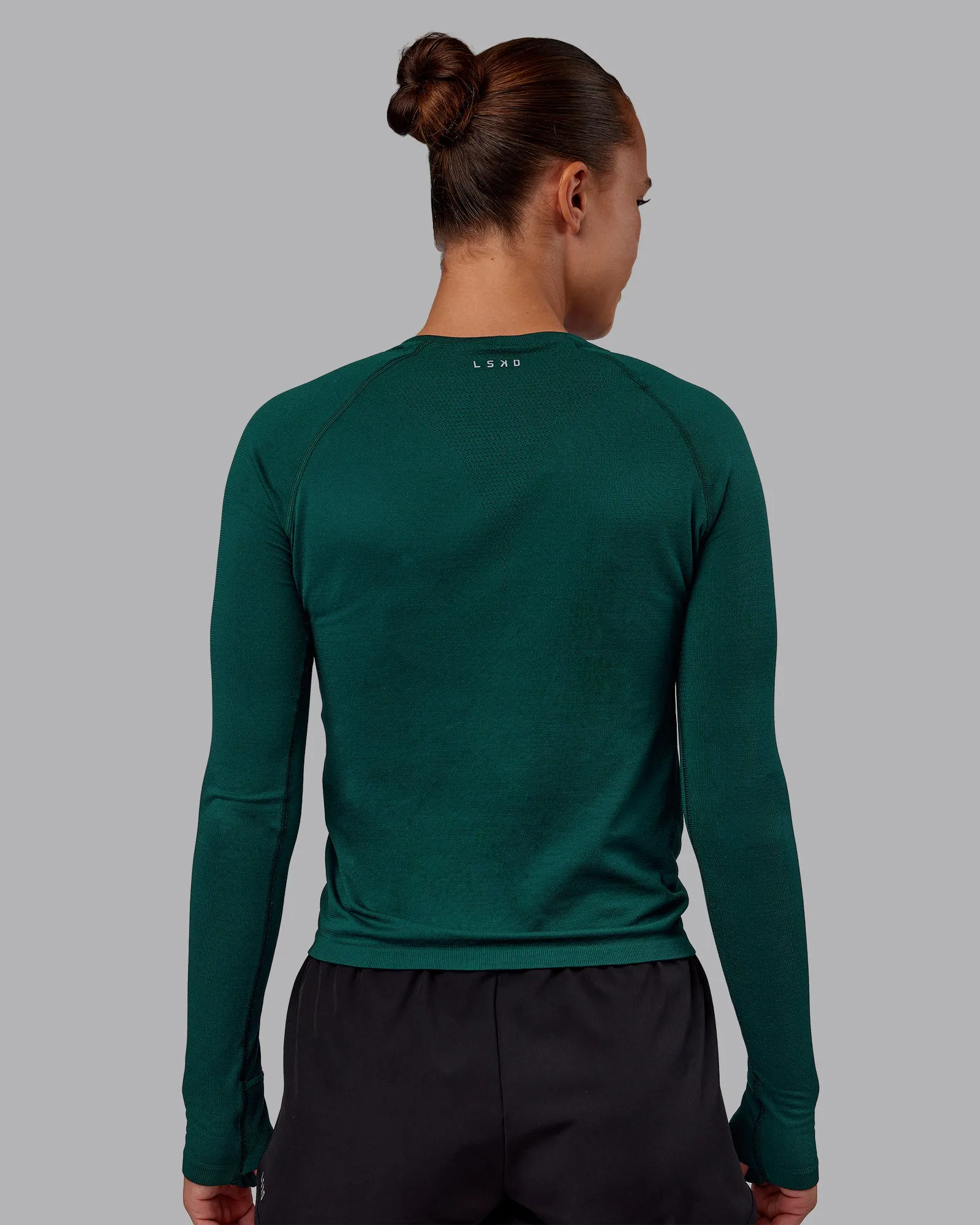AeroFLX+ Seamless Long Sleeve Tee - Dark Moss/Dark Moss sold by LSKD product image thumbnail 3
