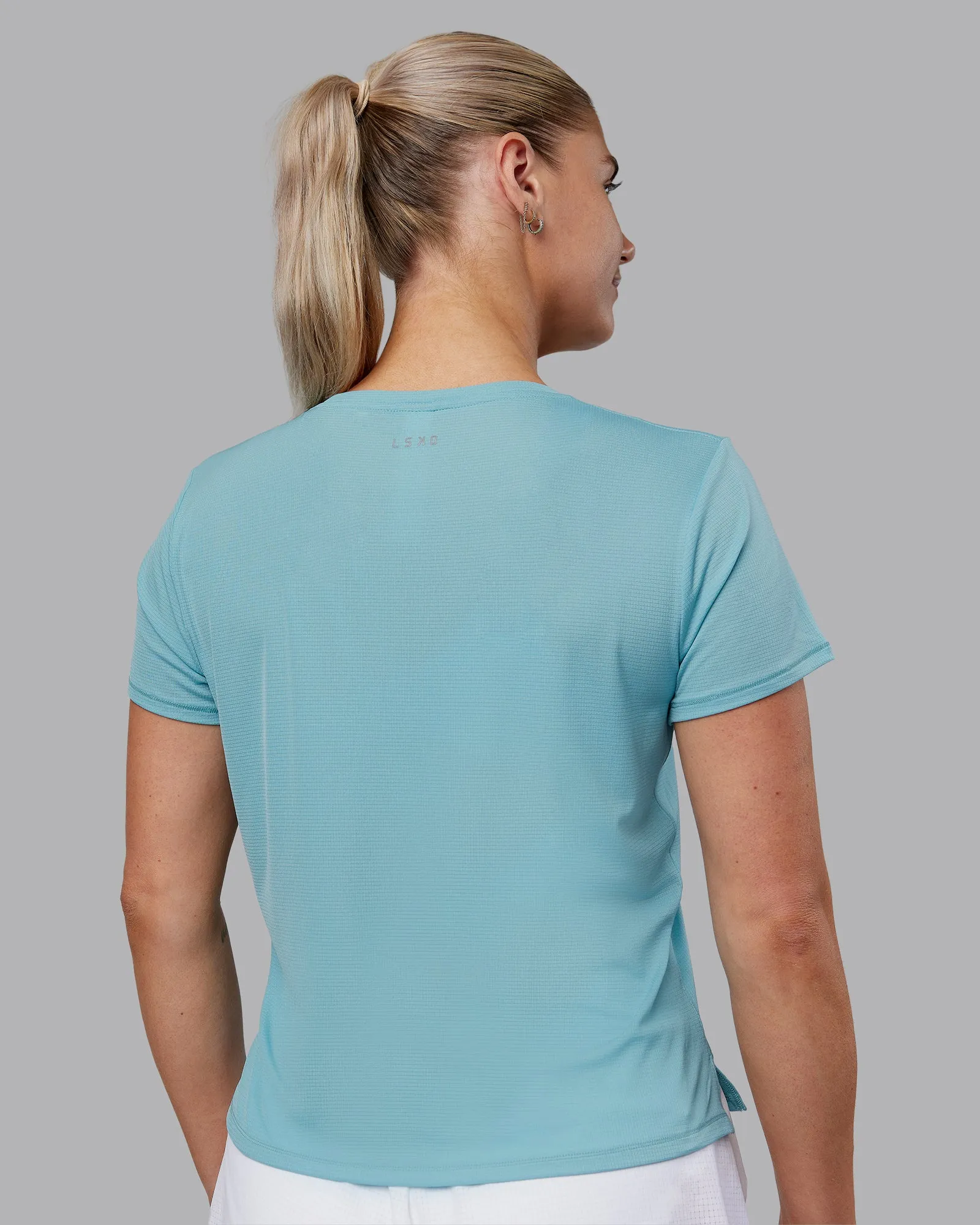 Pace Running Tee 2.0 - Retro Blue-White sold by LSKD product image thumbnail 3