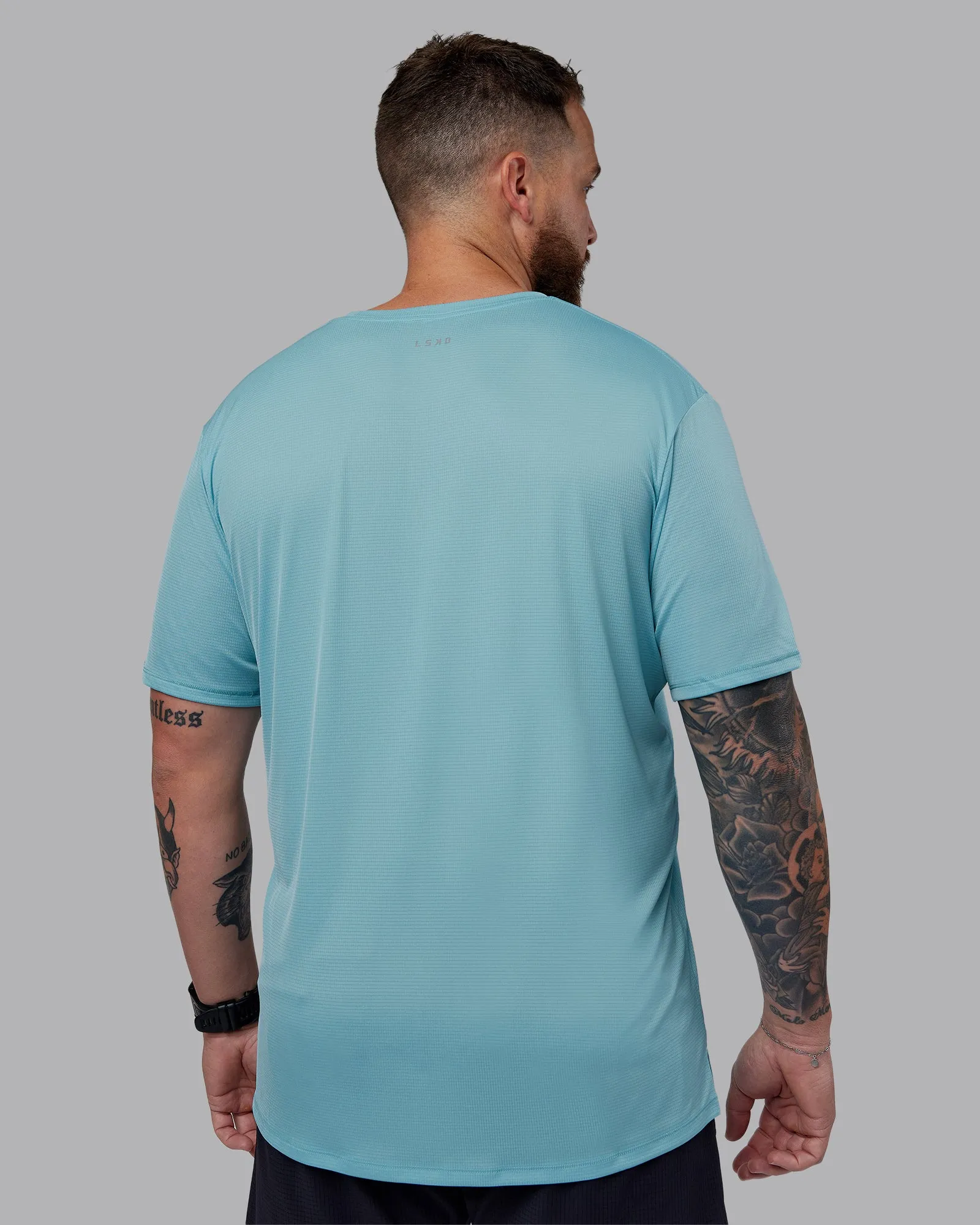 Pace Running Tee - Retro Blue sold by LSKD product image thumbnail 4