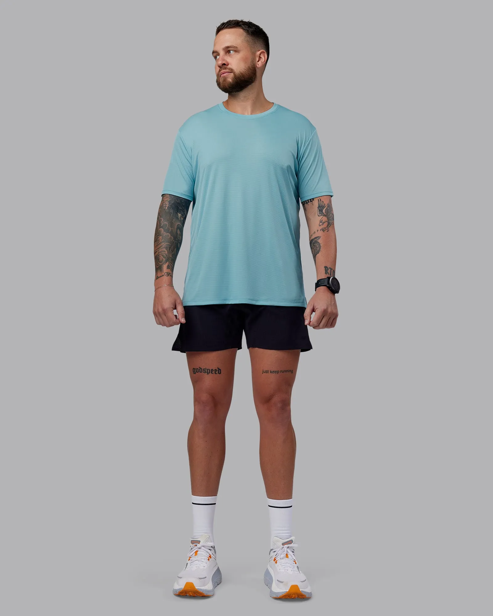 Pace Running Tee - Retro Blue sold by LSKD product image thumbnail 5