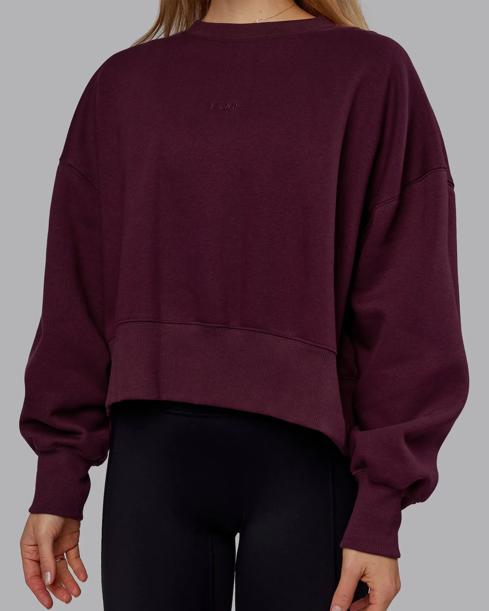 MVP Oversized Sweater - Cherry Lacquer sold by LSKD product image thumbnail 5