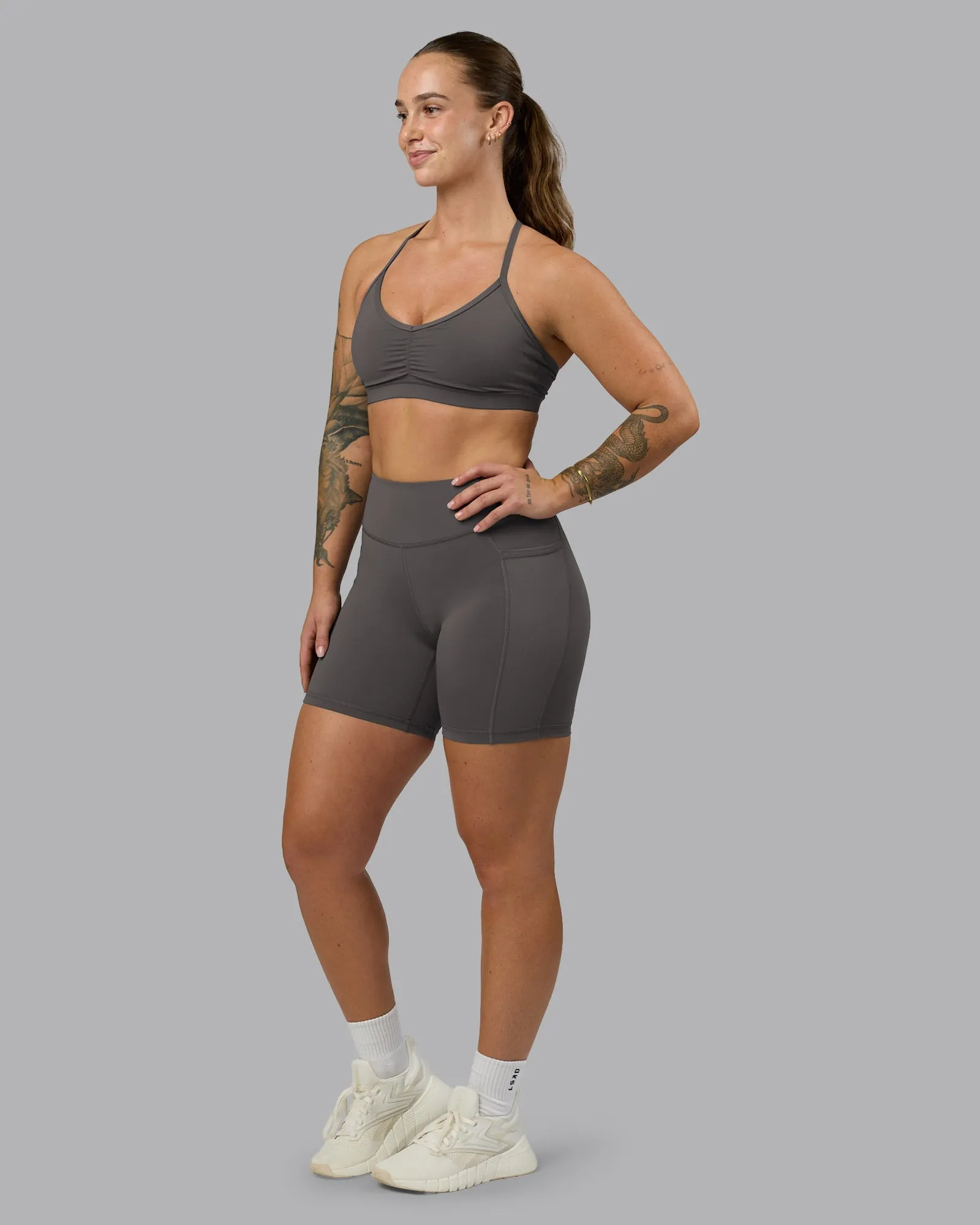 Clarity Sports Bra - Dark Storm sold by LSKD product image thumbnail 4