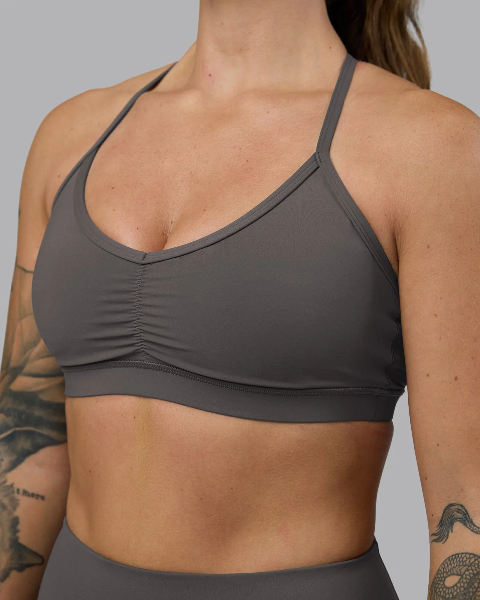 Clarity Sports Bra - Dark Storm sold by LSKD product image thumbnail 5
