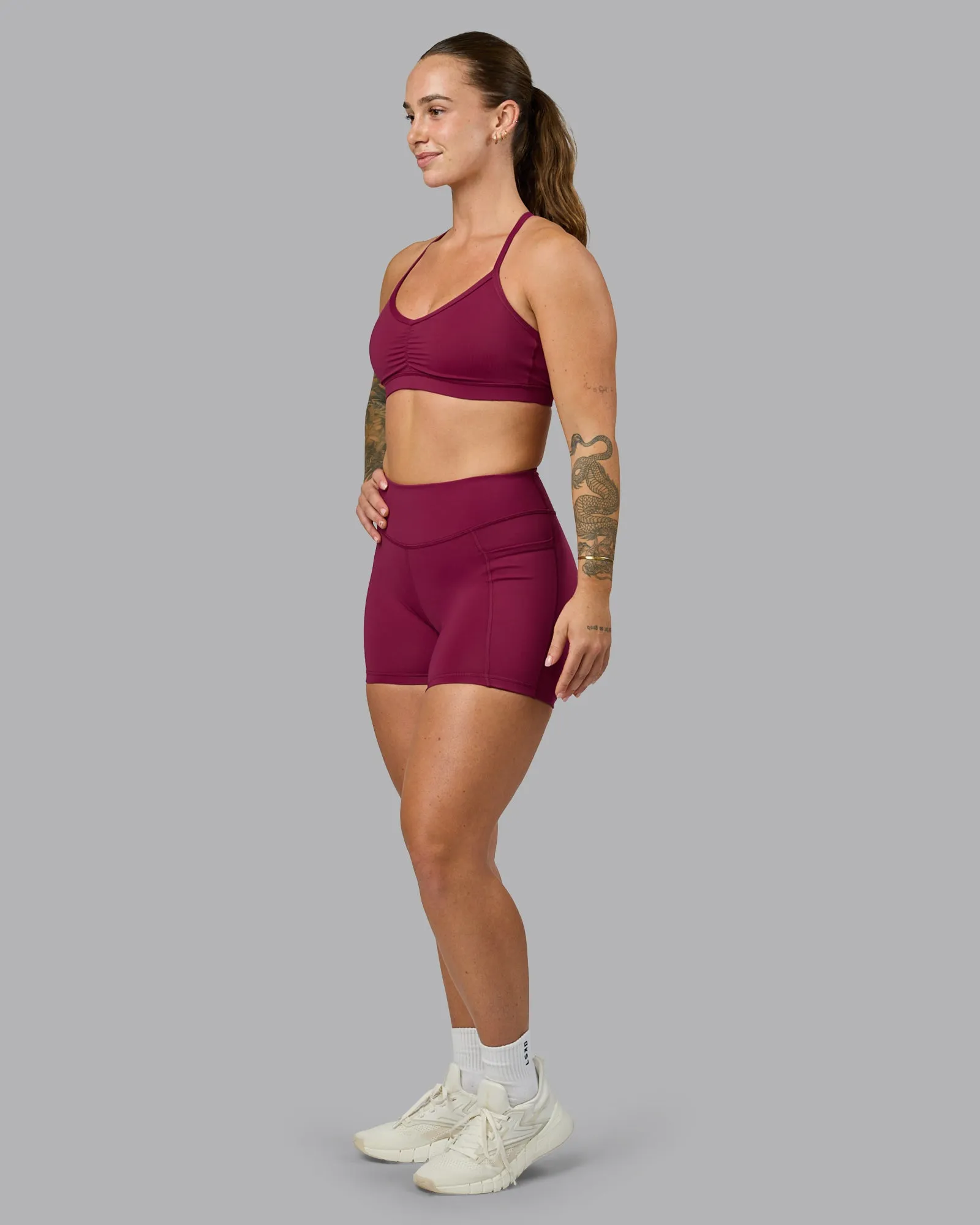 Clarity Sports Bra - Plum Berry sold by LSKD product image thumbnail 5