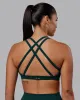 Velocity Sports Bra - Dark Moss sold by LSKD