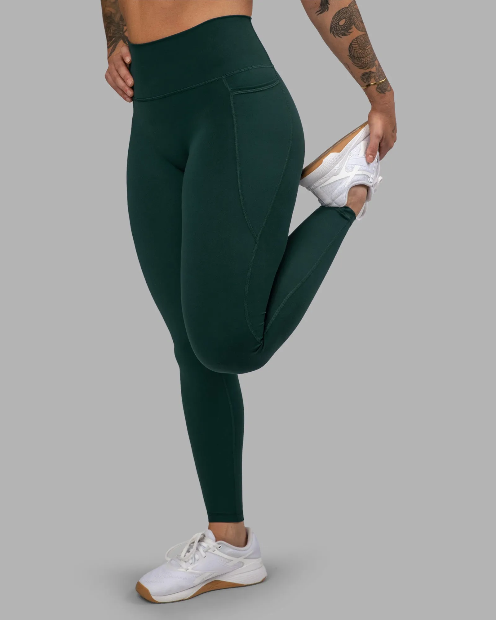 Fusion Ultra High-Rise Full Length Legging Pockets - Dark Moss sold by LSKD
