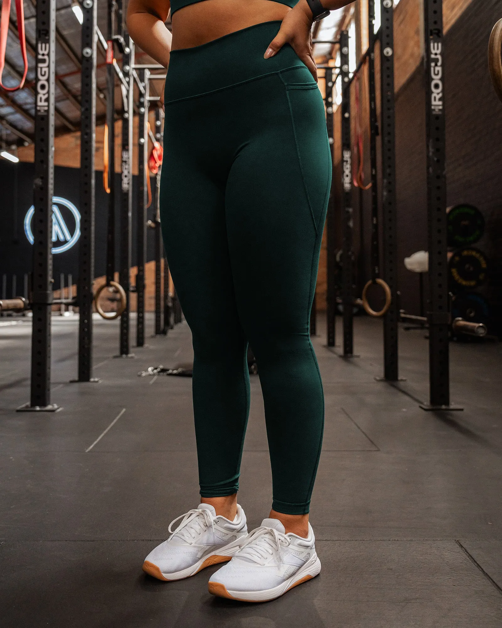 Fusion Ultra High-Rise Full Length Legging Pockets - Dark Moss sold by LSKD product image thumbnail 3