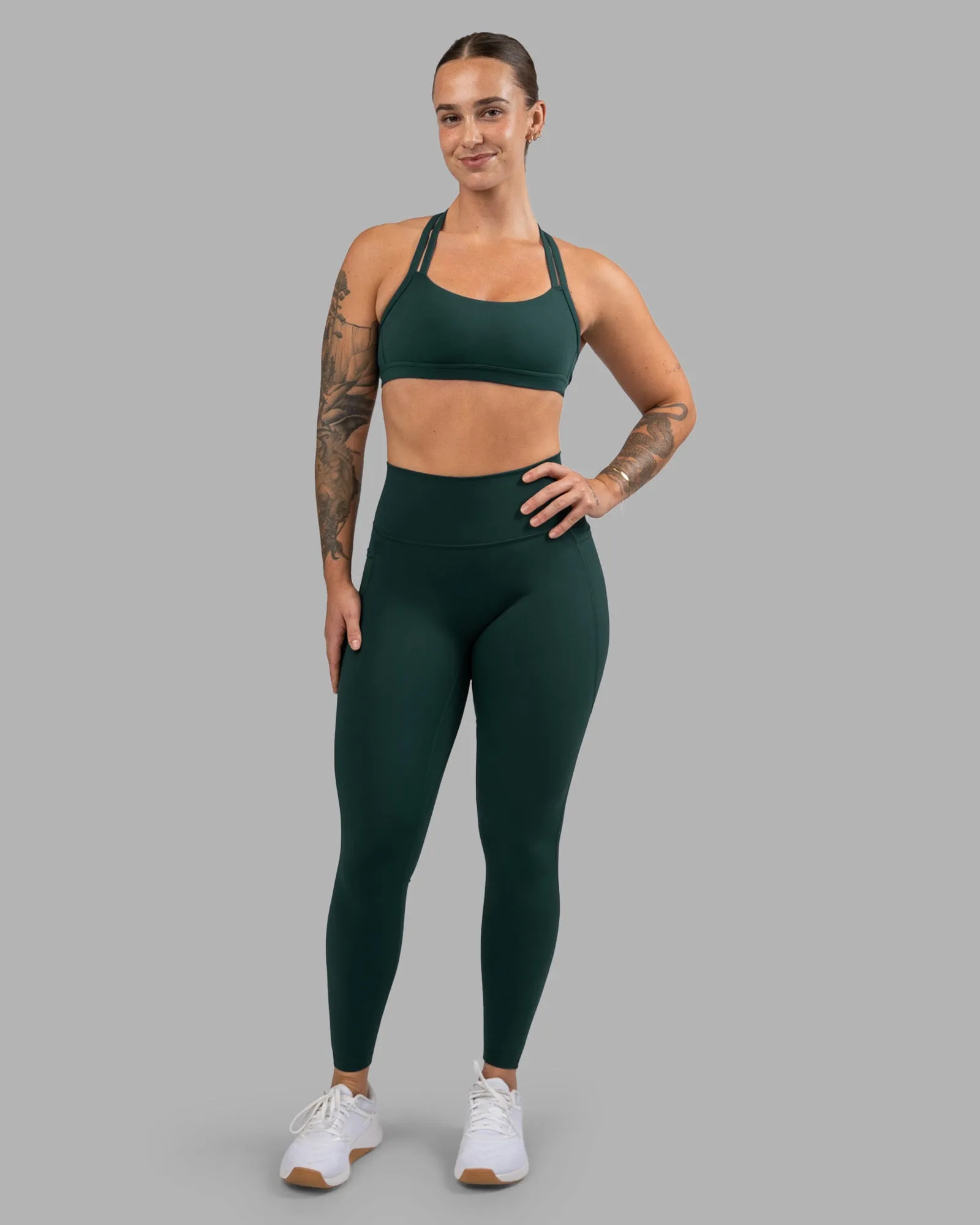 Fusion Ultra High-Rise Full Length Legging Pockets - Dark Moss sold by LSKD product image thumbnail 2