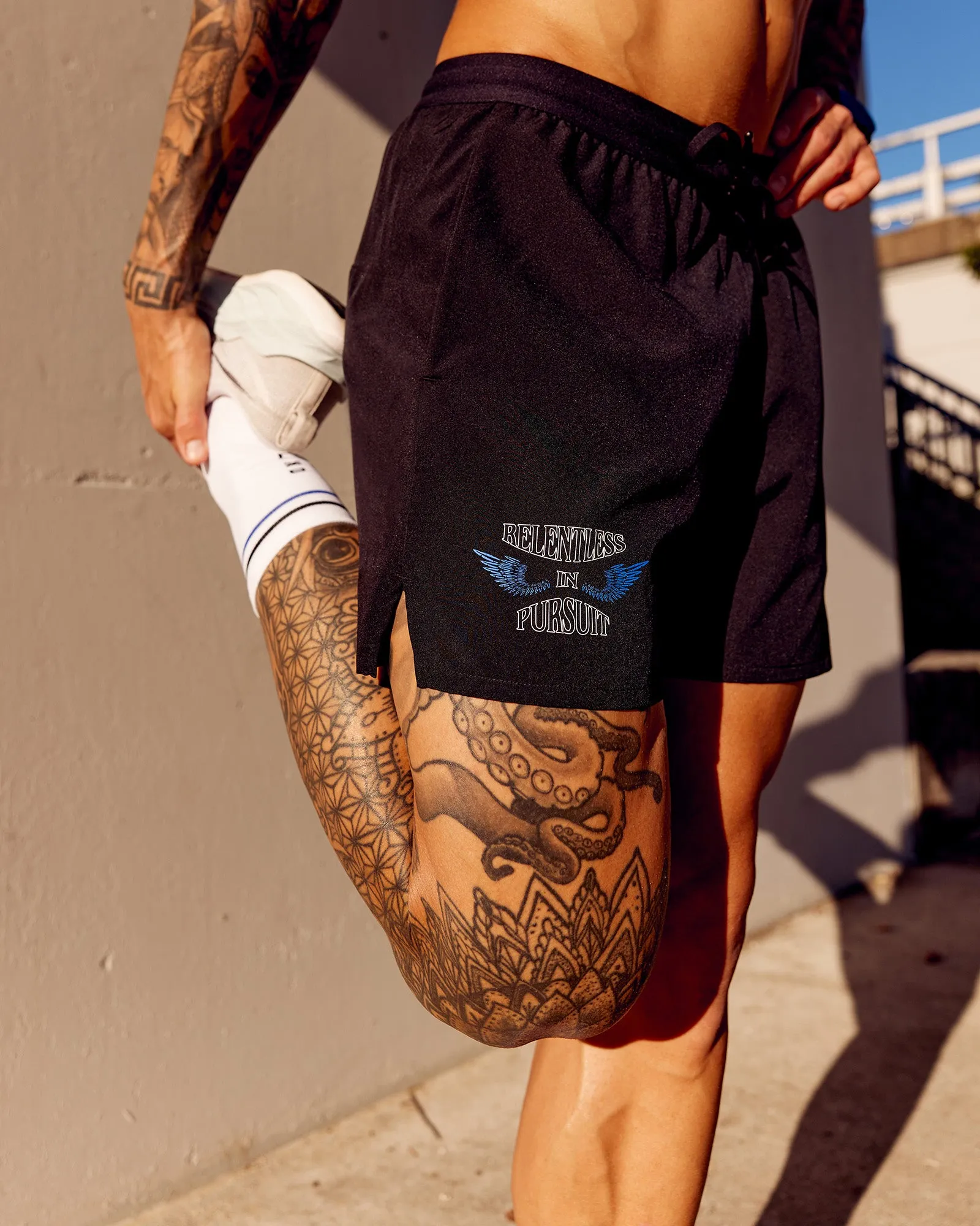 Tommy Newell Pace 5" Lined Performance Short - Black sold by LSKD