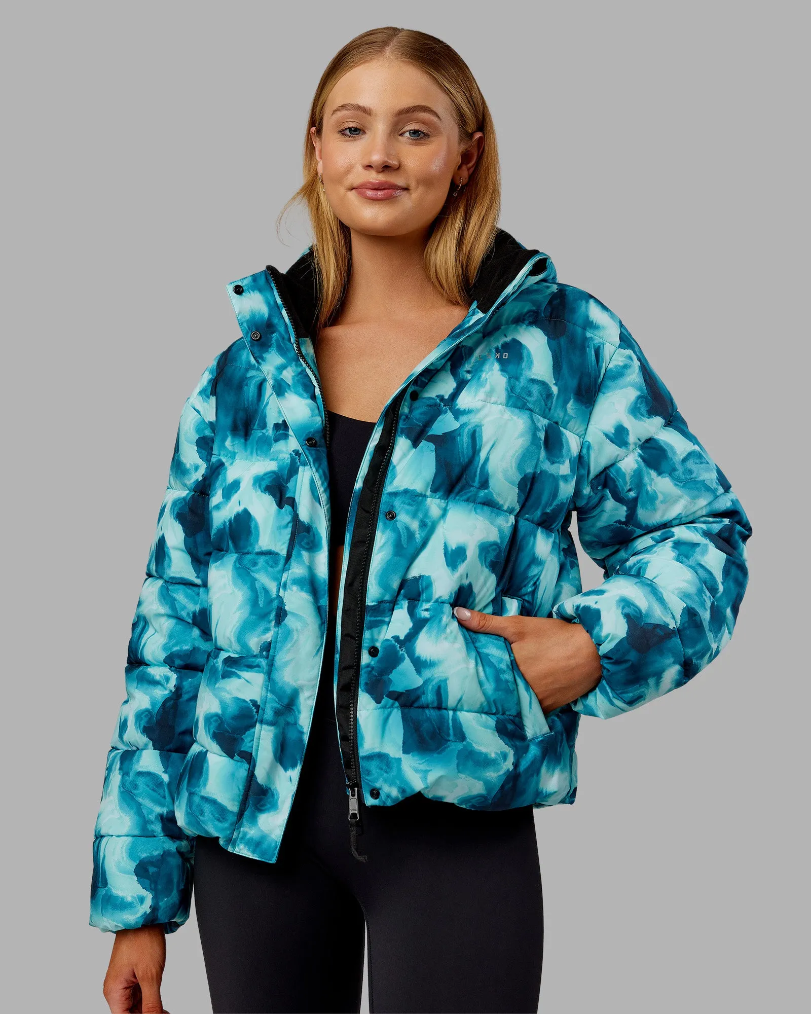 Go-To Puffer Jacket - Dazed Print sold by LSKD product image thumbnail 2