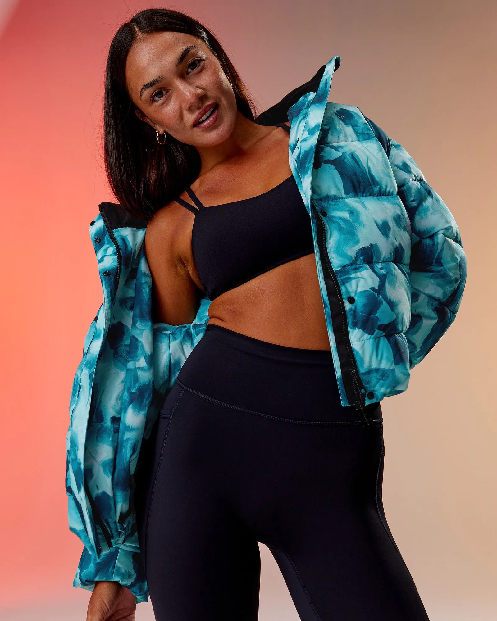 Go-To Puffer Jacket - Dazed Print sold by LSKD product image thumbnail 4