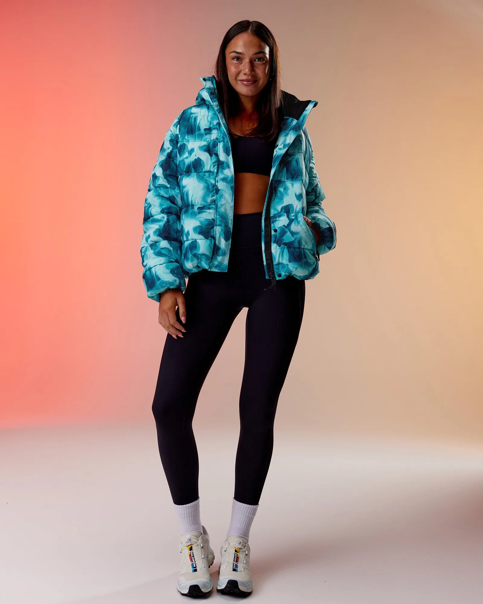 Go-To Puffer Jacket - Dazed Print sold by LSKD
