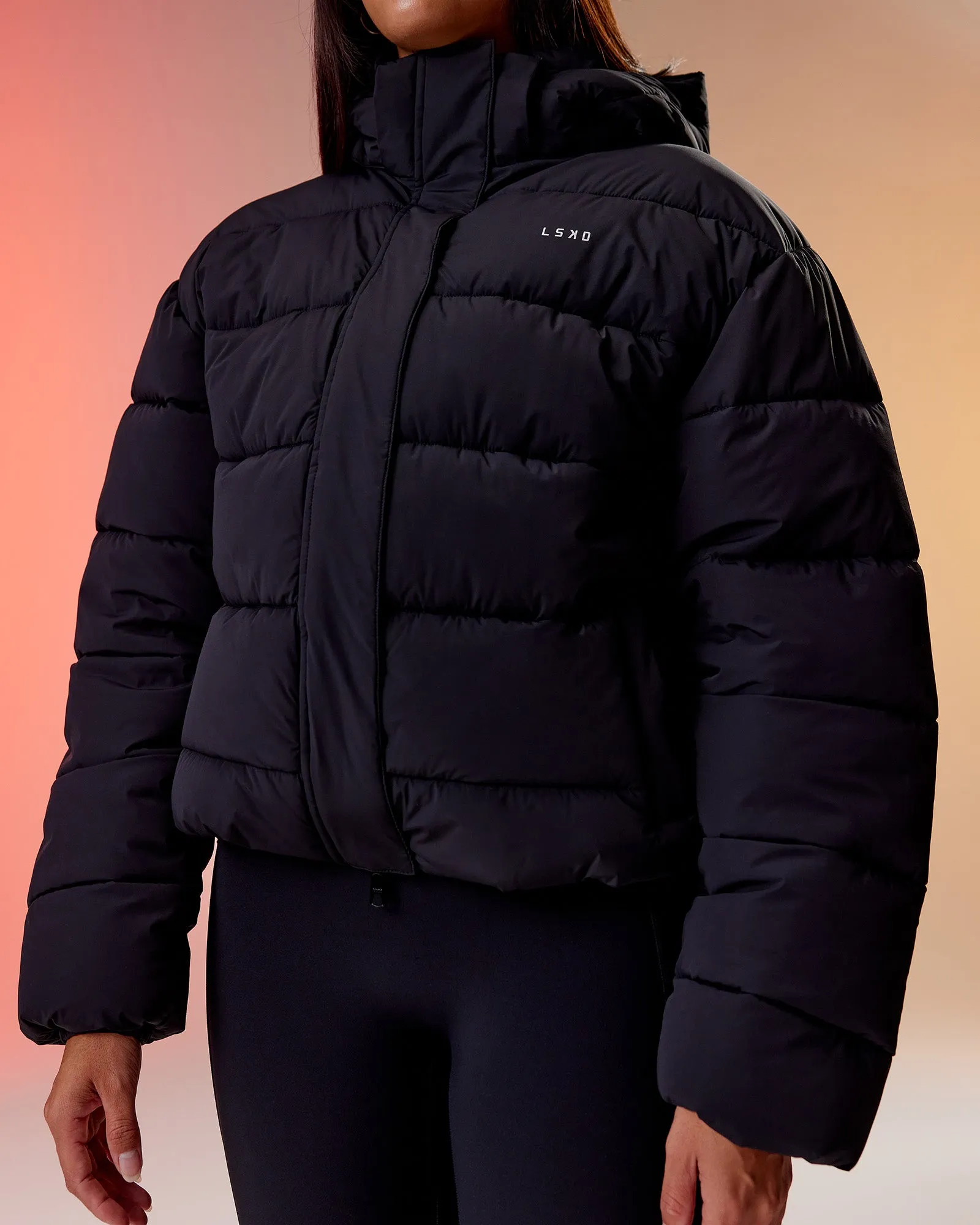 Go-To Puffer Jacket - Black sold by LSKD product image thumbnail 3