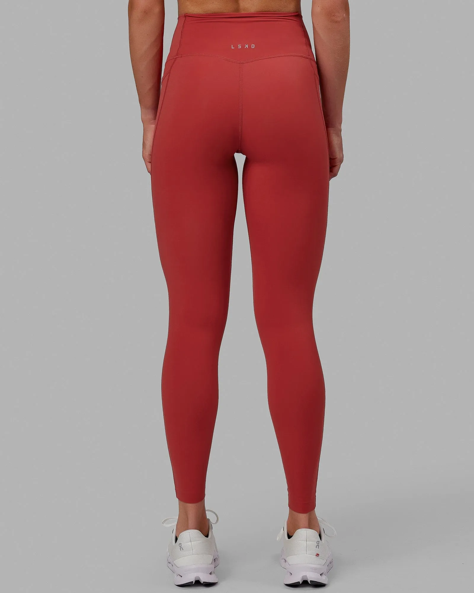 Elixir Full Length Tights With Pockets - Cardinal sold by LSKD product image thumbnail 4