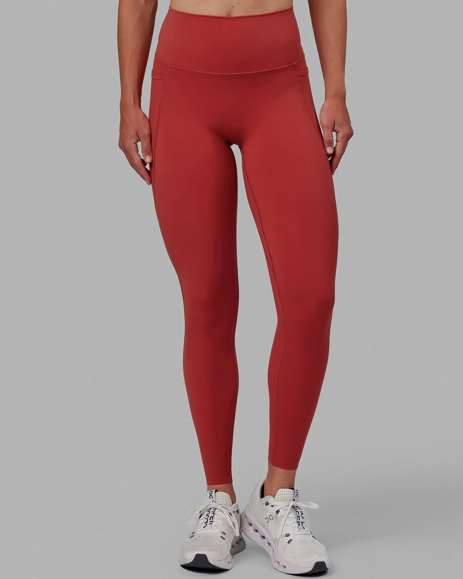 Elixir Full Length Tights With Pockets - Cardinal sold by LSKD product image thumbnail 5