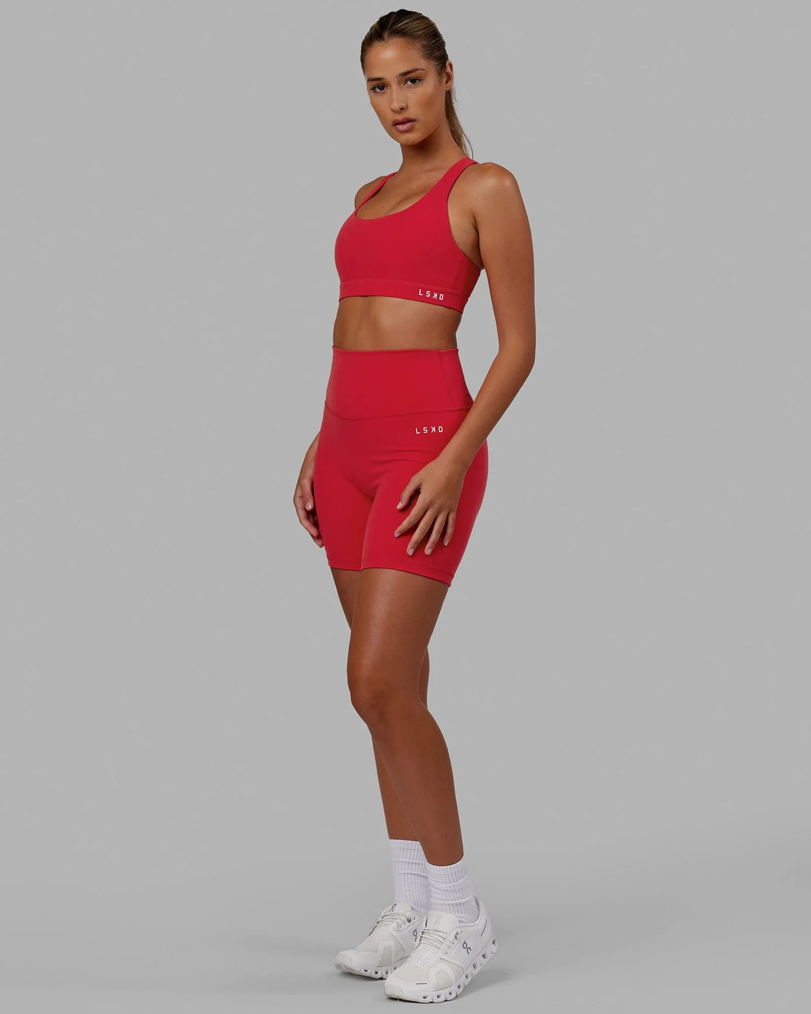 Base Sports Bra - Scarlet sold by LSKD product image thumbnail 3
