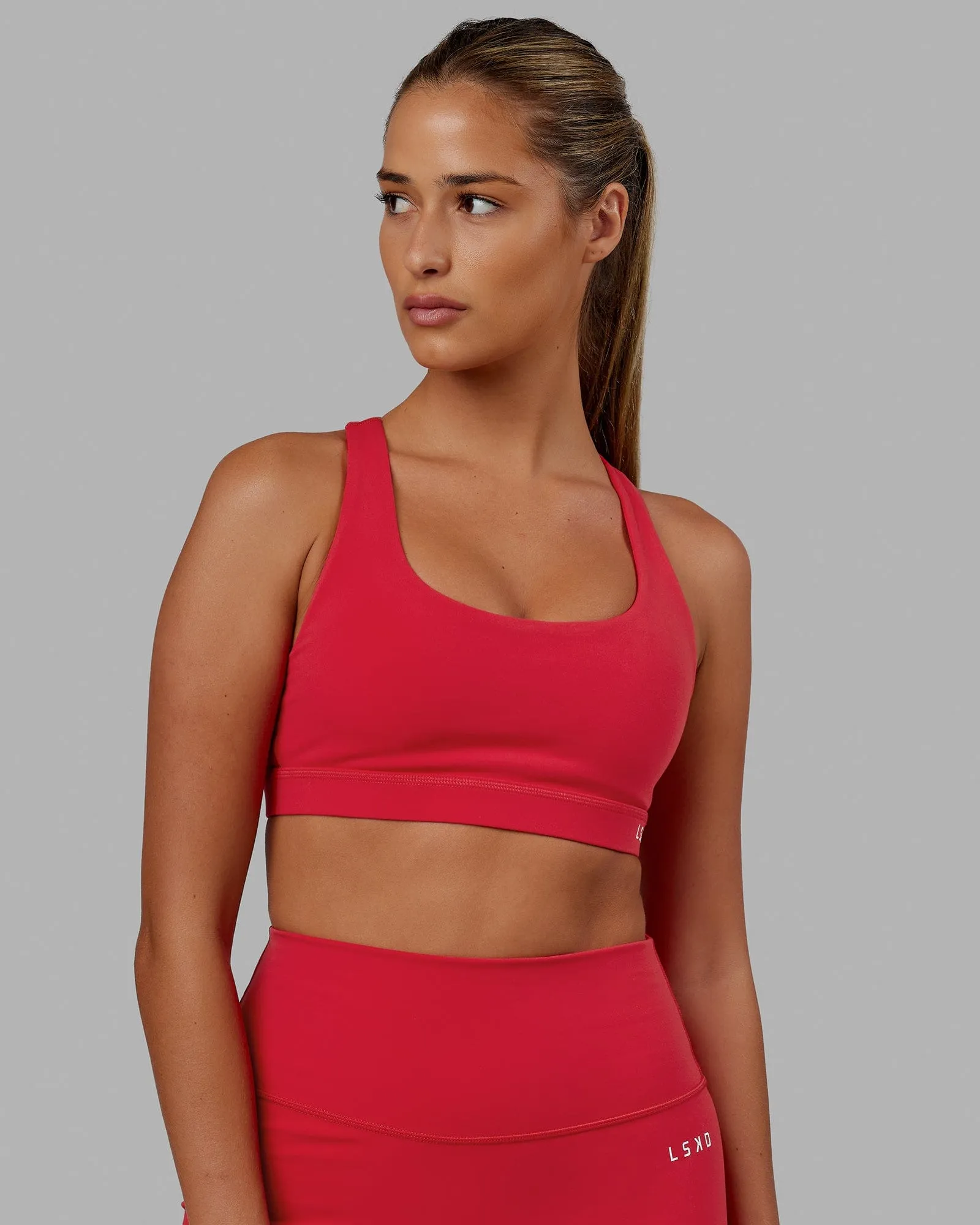 Base Sports Bra - Scarlet sold by LSKD