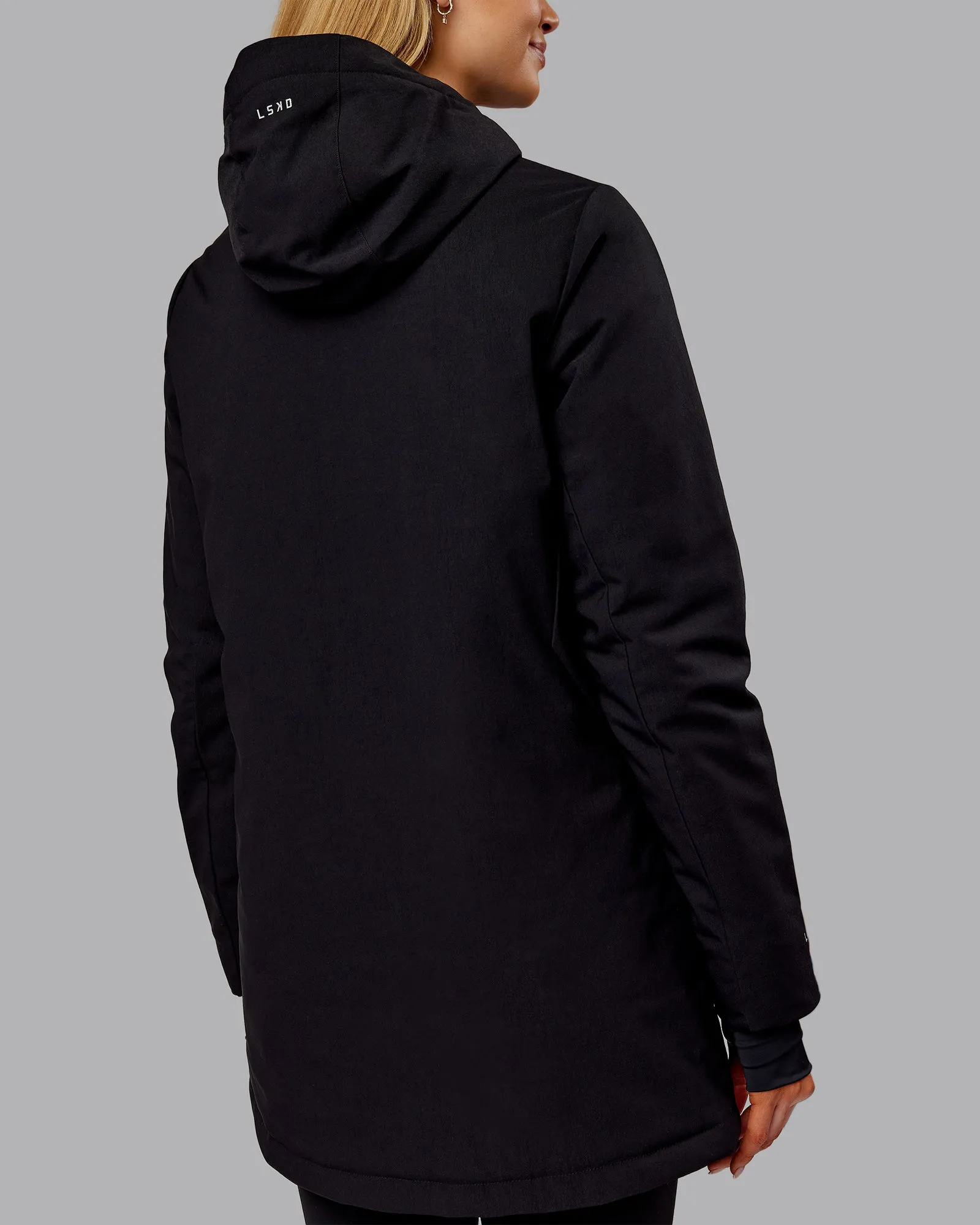 Auxiliary 2.0 Longline Jacket - Black sold by LSKD product image thumbnail 3