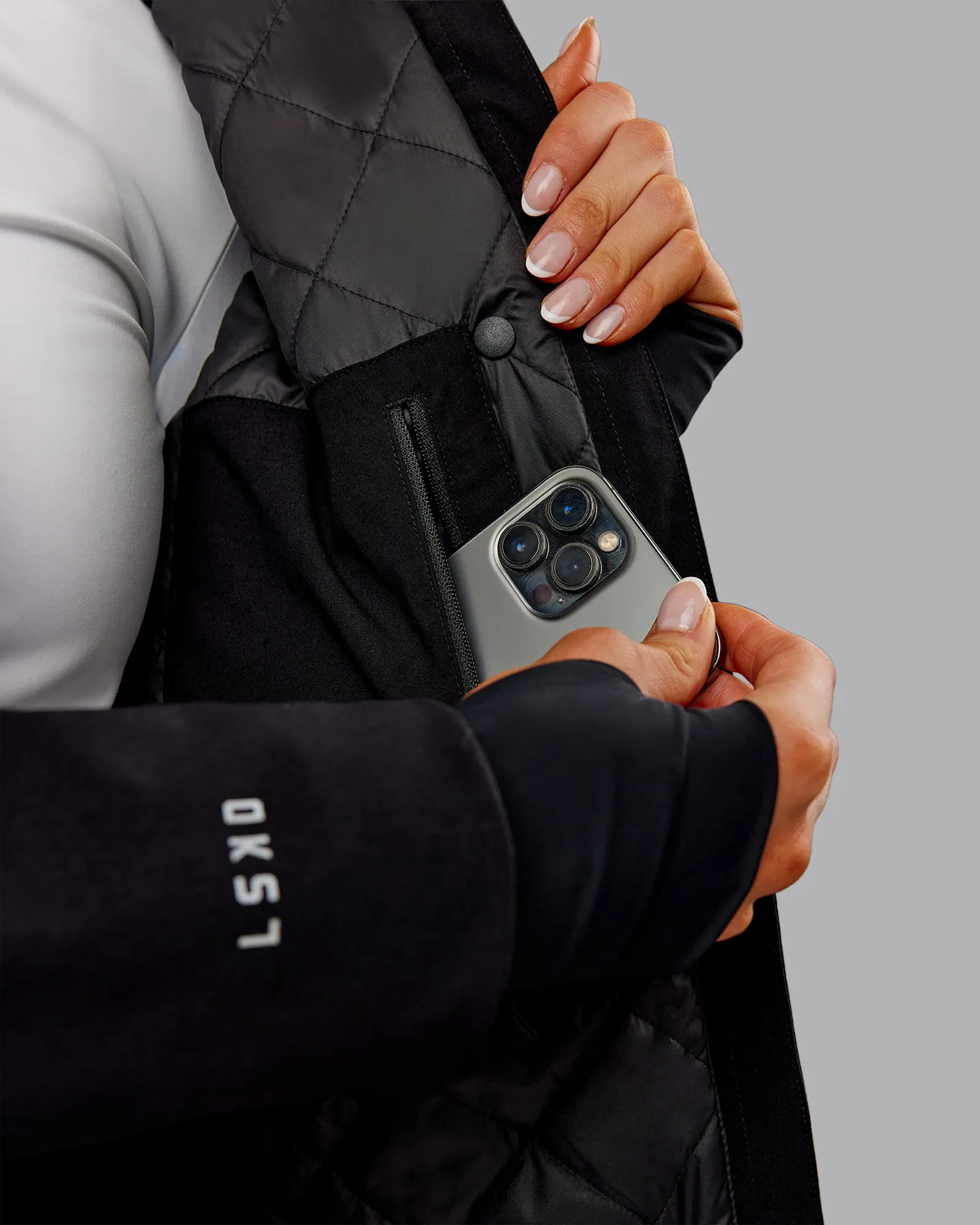 Auxiliary 2.0 Longline Jacket - Black sold by LSKD product image thumbnail 5